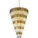 Canada 60 Light 43.4 inch Shiny Gold Chandelier Ceiling Light